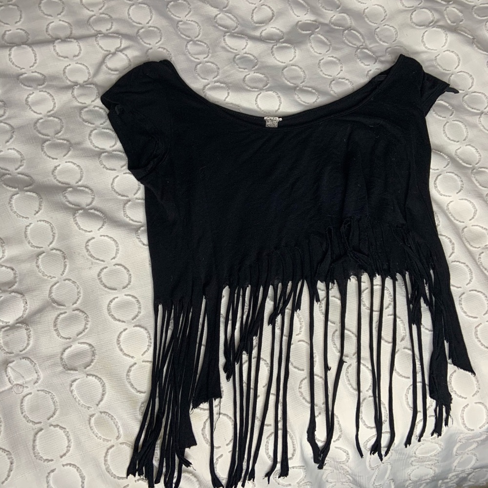Fringe crop top